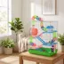 PawHut 5-Tier Hamster Cage with Exercise Wheel, Play Tube, Water Bottle, Dish, Ladder image thumbnail 2