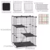 PawHut 39 Pcs Small Animal Cage Metal Wire with Ramps for Rabbit, Chinchilla, Rat, Guinea Pig image thumbnail 3