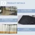 PawHut 39 Pcs Small Animal Cage Metal Wire with Ramps for Rabbit, Chinchilla, Rat, Guinea Pig image thumbnail 5
