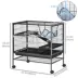 PawHut Small Animal Cage with Hammock, 3-Tier Cage Removable Tray image thumbnail 3