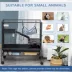 PawHut Small Animal Cage with Hammock, 3-Tier Cage Removable Tray image thumbnail 4