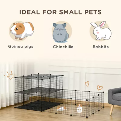 PawHut 46 Panels Pet Playpen, DIY Playpen, Indoor Portable Pet Fence - Image 4