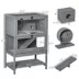 PawHut Wooden Hamster Cage, Hutch with Storage, Sliding Tray Seesaw Running Wheel Lockable Roof image thumbnail 3