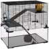 PawHut Hamster Cage, Gerbil Cage with Glass Basin for Small Hamsters image thumbnail 1