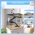 PawHut Hamster Cage, Gerbil Cage with Glass Basin for Small Hamsters image thumbnail 7