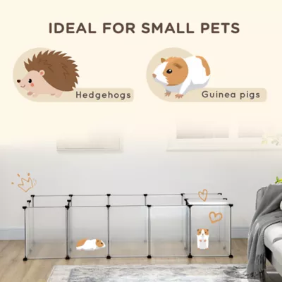 PawHut 20 Panels DIY Small Animal Cage with Door, 1 Top Cover Panel - Image 4