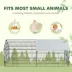 PawHut 73"L Small Animal Cage with Partial Roof image thumbnail 6