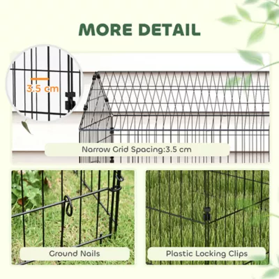 PawHut 73"L Small Animal Cage with Partial Roof - Image 7
