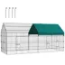 PawHut 87"L Small Animal Cage with Partial Roof image thumbnail 1