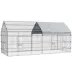 PawHut 87"L Small Animal Cage with Partial Roof image thumbnail 1
