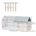 PawHut 87"L Small Animal Cage with Partial Roof image thumbnail 3