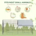 PawHut 87"L Small Animal Cage with Partial Roof image thumbnail 4