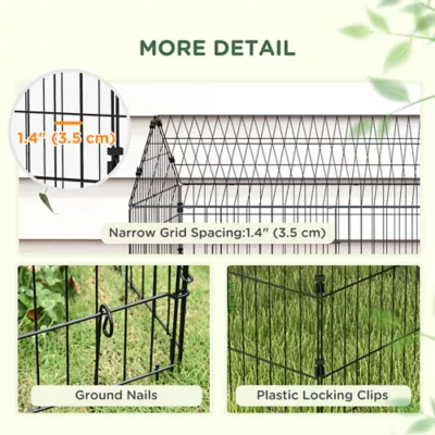 PawHut 87"L Small Animal Cage with Partial Roof - Image 7