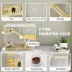 PawHut Cage with Deep Bottom, Wooden Ramp, Hut, Bathroom and Exercise Wheel image thumbnail 4