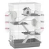 PawHut 4-Level Large Cage with DIY Tubes, Water Bottle, Food Dish, Hut, Exercise Wheels image thumbnail 1