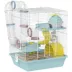 PawHut 3-Level Cage with Exercise Wheel, Play Tube, Water Bottle, Food Dish, Hut, Ladder image thumbnail 1
