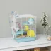 PawHut 3-Level Cage with Exercise Wheel, Play Tube, Water Bottle, Food Dish, Hut, Ladder image thumbnail 2