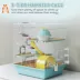 PawHut 3-Level Cage with Exercise Wheel, Play Tube, Water Bottle, Food Dish, Hut, Ladder image thumbnail 4