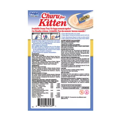 Inaba Churu Kitten Purees Lickable Cat Treats - Tuna & Chicken Recipe Variety Pack, 20 count - Image 2