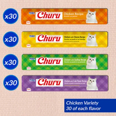 Inaba Churu Lickable Cat Treat - Chicken Variety Pack - Image 3