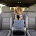 Snoozer® Pet Products Luxury Console Dog Car Seat W/ Microsuede Fabric & Safe Strap, Palmer Indigo image thumbnail 2