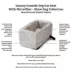 Snoozer® Pet Products Luxury Console Dog Car Seat W/ Microsuede Fabric & Safe Strap, Palmer Indigo image thumbnail 3