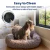 PawsPik Heart-Shaped Faux Rabbit Fur Plush Bolster Bed with Removable Cover for Dogs & Cats image thumbnail 4