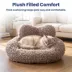 PawsPik Heart-Shaped Faux Rabbit Fur Plush Bolster Bed with Removable Cover for Dogs & Cats image thumbnail 6
