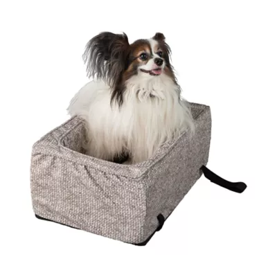 Snoozer® Pet Products Luxury Console Dog Car Seat W/ Microsuede Fabric & Safe Strap, Merlin Linen - Image 1