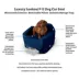 Snoozer® Pet Products Luxury Lookout 2 Elevated Dog Car Seat  W/ Safety Strap, Sapphire image thumbnail 3