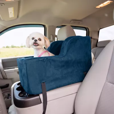 Snoozer® Pet Products Luxury Highback Console Dog Car Seat W/ Safety Strap, Sapphire - Image 2