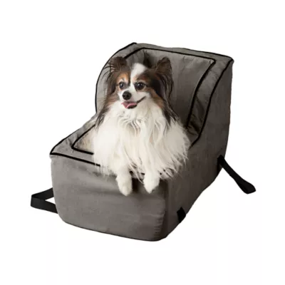 Snoozer® Pet Products Luxury Highback Console Dog Car Seat W/ Safety Strap, Anthracite - Image 1