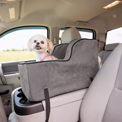 Snoozer® Pet Products Luxury Highback Console Dog Car Seat W/ Safety Strap, Anthracite - Image 2