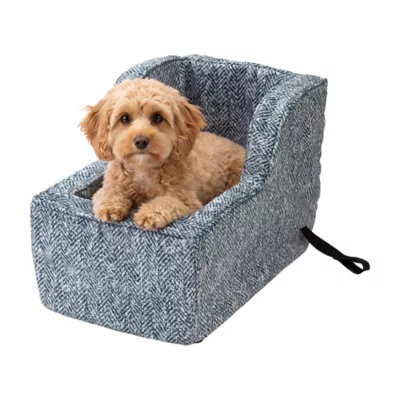 Snoozer® Pet Products Luxury Highback Console Dog Car Seat W/ Safety Strap, Palmer Indigo - Image 1