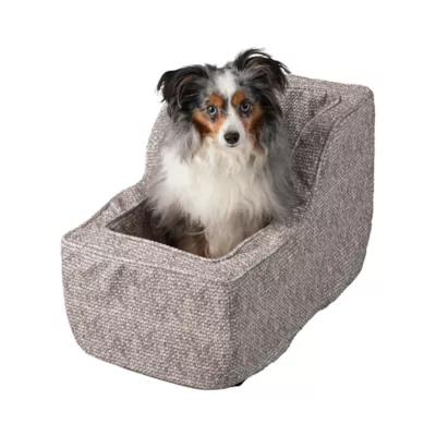 Snoozer® Pet Products Luxury Highback Console Dog Car Seat W/ Safety Strap, Merlin Linen - Image 1