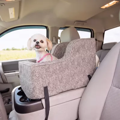 Snoozer® Pet Products Luxury Highback Console Dog Car Seat W/ Safety Strap, Merlin Linen - Image 2