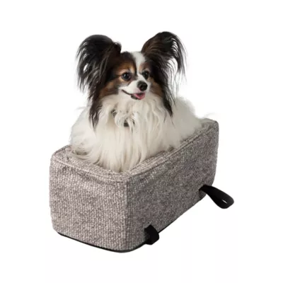 Snoozer® Pet Products Luxury Console Dog Car Seat W/ Microsuede Fabric & Safe Strap, Merlin Linen - Image 1