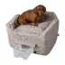 Snoozer® Pet Products Luxury Lookout 2 Elevated Dog Car Seat  W/ Safety Strap, Merlin Linen image thumbnail 1