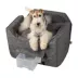 Snoozer® Pet Products Luxury Lookout 2 Elevated Dog Car Seat  W/ Safety Strap, Merlin Pewter image thumbnail 1