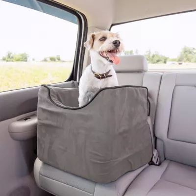 Snoozer® Pet Products Luxury Lookout 1 Elevated Dog Car Seat W/ Safety Strap, Anthracite - Image 2