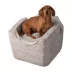 Snoozer® Pet Products Luxury Lookout 1 Elevated Dog Car Seat W/ Safety Strap, Merlin Linen image thumbnail 1