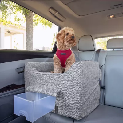 Snoozer® Pet Products Luxury Lookout 2 Elevated Dog Car Seat  W/ Safety Strap, Palmer Dove - Image 2