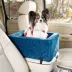 Snoozer® Pet Products Luxury Console Dog Car Seat W/ Microsuede Fabric & Safe Strap, Sapphire image thumbnail 6