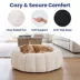 PawsPik 3-in-1 Convertible Plush Cave, Donut & Bolster Bed for Dogs & Cats, Medium image thumbnail 2