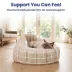 PawsPik 3-in-1 Convertible Plush Cave, Donut & Bolster Bed for Dogs & Cats, Medium image thumbnail 6