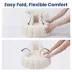PawsPik 3-in-1 Convertible Plush Cave, Donut & Bolster Bed for Dogs & Cats, Medium image thumbnail 9