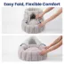 PawsPik 3-in-1 Convertible Plush Cave, Donut & Bolster Bed for Dogs & Cats, Medium image thumbnail 9