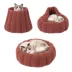 PawsPik 3-in-1 Convertible Plush Cave, Donut & Bolster Bed for Dogs & Cats, Medium image thumbnail 1