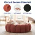 PawsPik 3-in-1 Convertible Plush Cave, Donut & Bolster Bed for Dogs & Cats, Medium image thumbnail 2