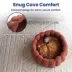 PawsPik 3-in-1 Convertible Plush Cave, Donut & Bolster Bed for Dogs & Cats, Medium image thumbnail 5